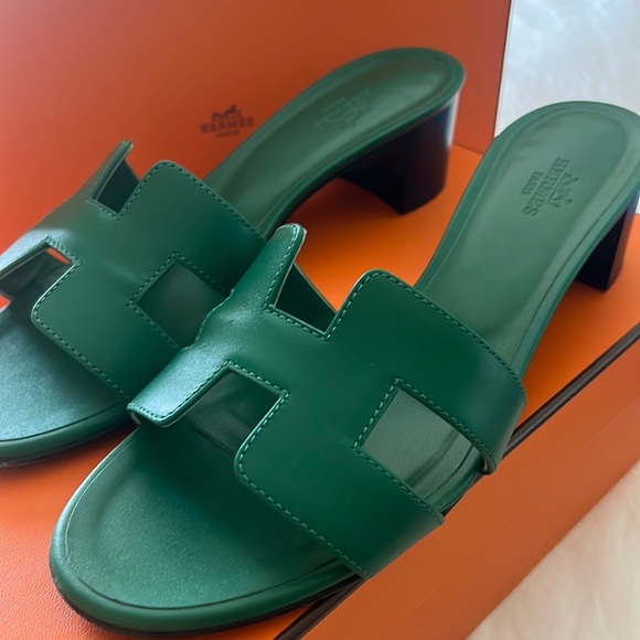 Hermes Shoes - Green Oasis